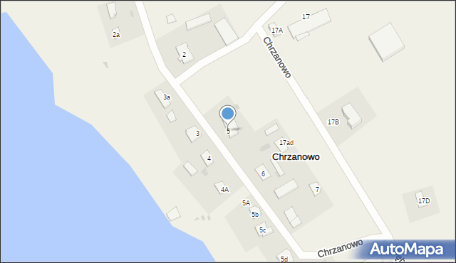 Chrzanowo, Chrzanowo, 5, mapa Chrzanowo