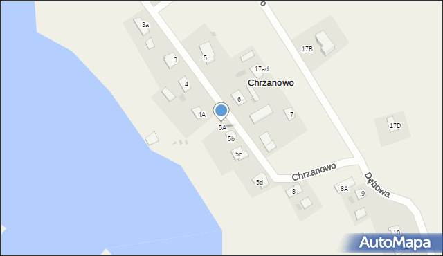 Chrzanowo, Chrzanowo, 5A, mapa Chrzanowo