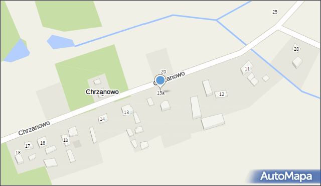 Chrzanowo, Chrzanowo, 13a, mapa Chrzanowo