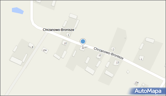 Chrzanowo-Bronisze, Chrzanowo-Bronisze, 11, mapa Chrzanowo-Bronisze