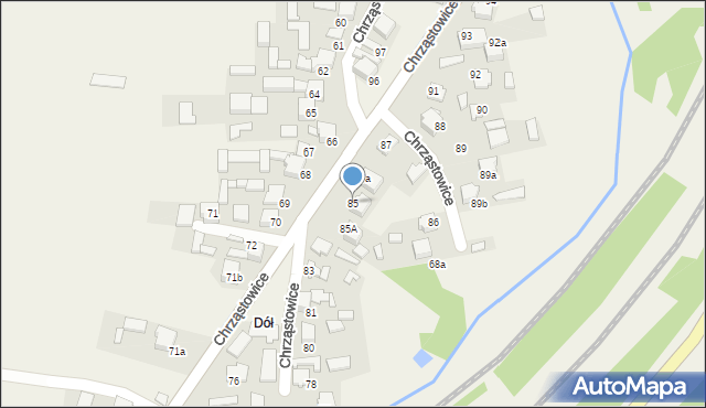 Chrząstowice, Chrząstowice, 85, mapa Chrząstowice