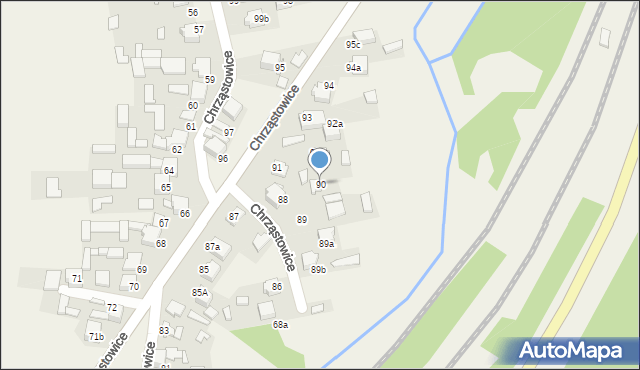 Chrząstowice, Chrząstowice, 90, mapa Chrząstowice