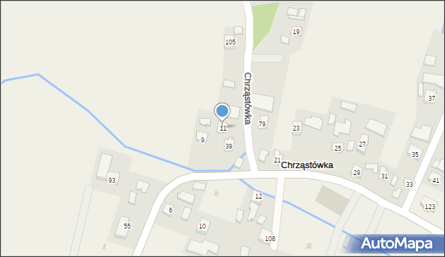 Chrząstówka, Chrząstówka, 11, mapa Chrząstówka