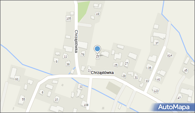 Chrząstówka, Chrząstówka, 23, mapa Chrząstówka