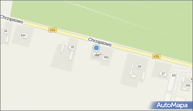 Chrząstowo, Chrząstowo, 68B, mapa Chrząstowo