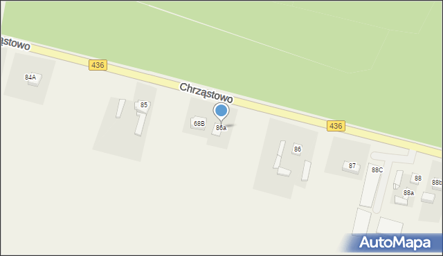 Chrząstowo, Chrząstowo, 86a, mapa Chrząstowo