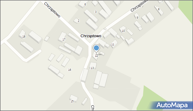 Chrząstowo, Chrząstowo, 12, mapa Chrząstowo