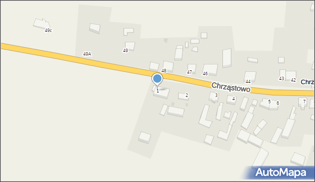 Chrząstowo, Chrząstowo, 1, mapa Chrząstowo