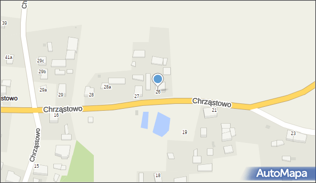 Chrząstowo, Chrząstowo, 26, mapa Chrząstowo