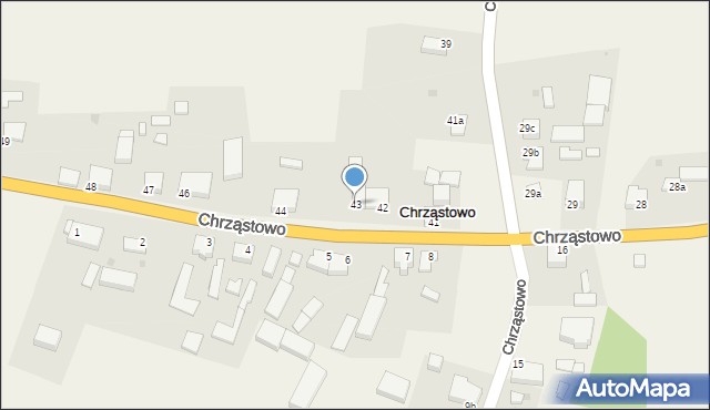 Chrząstowo, Chrząstowo, 43, mapa Chrząstowo