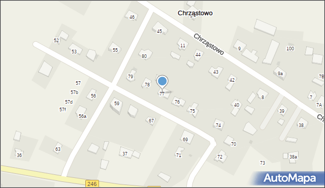 Chrząstowo, Chrząstowo, 77, mapa Chrząstowo