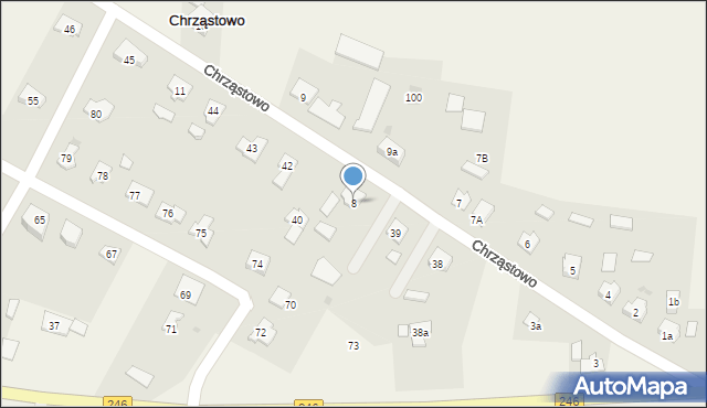 Chrząstowo, Chrząstowo, 8, mapa Chrząstowo