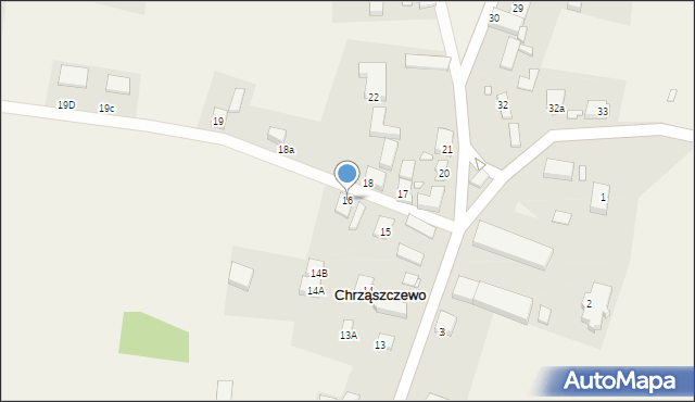 Chrząszczewo, Chrząszczewo, 16, mapa Chrząszczewo