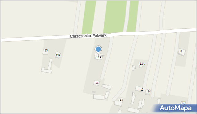 Chrzczanka-Folwark, Chrzczanka-Folwark, 14A, mapa Chrzczanka-Folwark