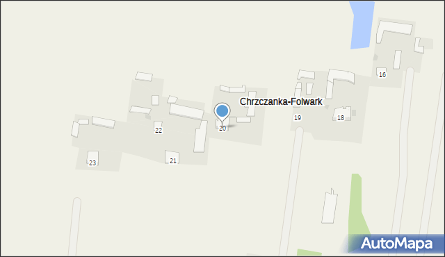Chrzczanka-Folwark, Chrzczanka-Folwark, 20, mapa Chrzczanka-Folwark