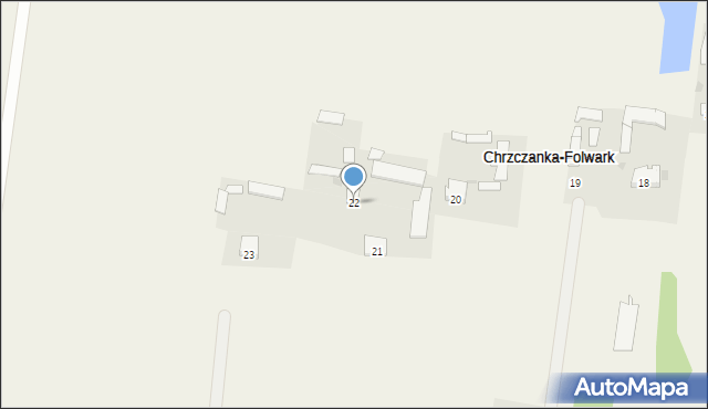 Chrzczanka-Folwark, Chrzczanka-Folwark, 22, mapa Chrzczanka-Folwark