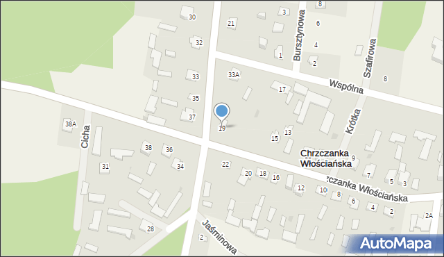 Chrzczanka Włościańska, Chrzczanka Włościańska, 19, mapa Chrzczanka Włościańska