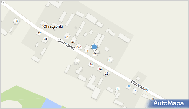 Chrzczonki, Chrzczonki, 15, mapa Chrzczonki