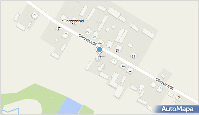 Chrzczonki, Chrzczonki, 19, mapa Chrzczonki