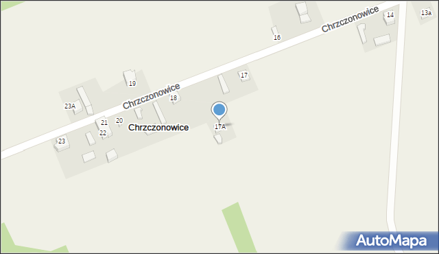 Chrzczonowice, Chrzczonowice, 17A, mapa Chrzczonowice