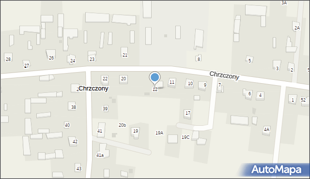 Chrzczony, Chrzczony, 12, mapa Chrzczony