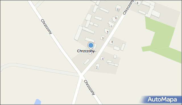Chrzczony, Chrzczony, 1, mapa Chrzczony