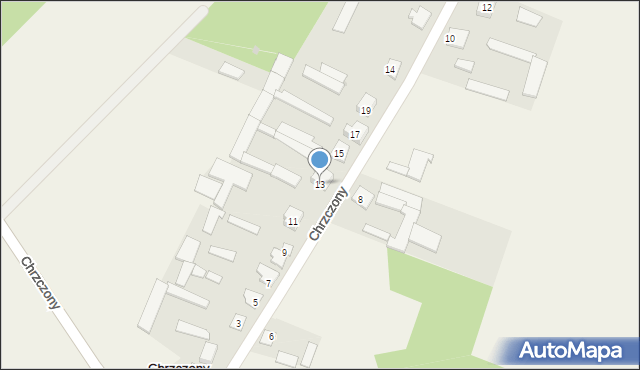 Chrzczony, Chrzczony, 13, mapa Chrzczony