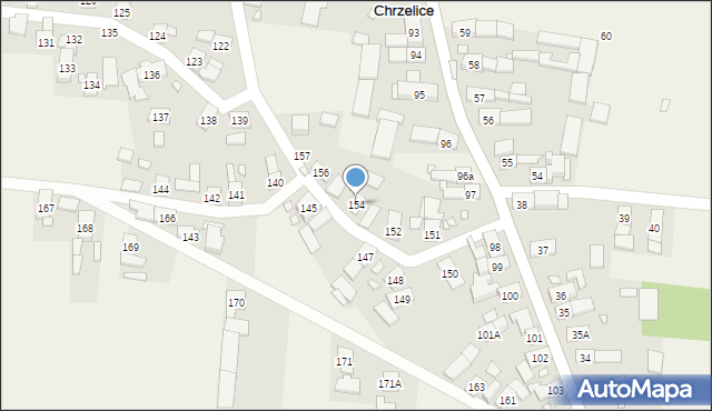 Chrzelice, Chrzelice, 154, mapa Chrzelice