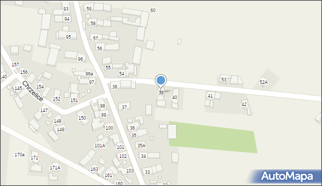 Chrzelice, Chrzelice, 39, mapa Chrzelice