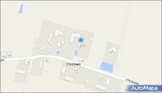 Chrztowo, Chrztowo, 5, mapa Chrztowo