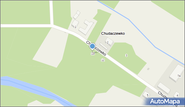 Chudaczewko, Chudaczewko, 13, mapa Chudaczewko