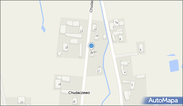 Chudaczewo, Chudaczewo, 16, mapa Chudaczewo