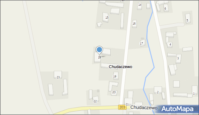 Chudaczewo, Chudaczewo, 18, mapa Chudaczewo