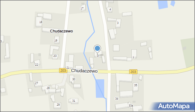 Chudaczewo, Chudaczewo, 2, mapa Chudaczewo