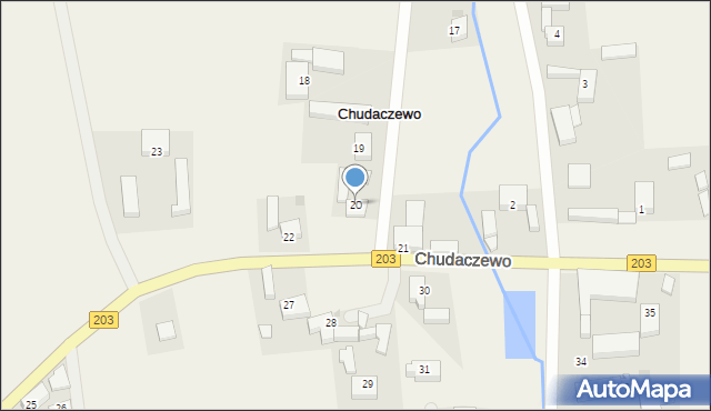 Chudaczewo, Chudaczewo, 20, mapa Chudaczewo