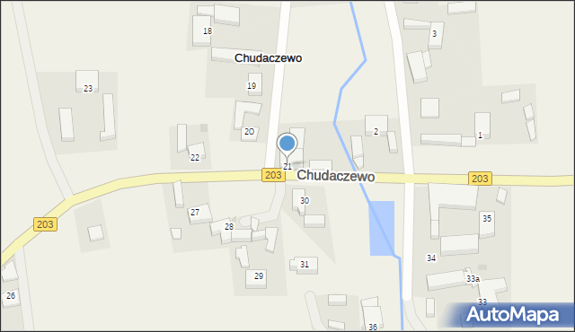 Chudaczewo, Chudaczewo, 21, mapa Chudaczewo