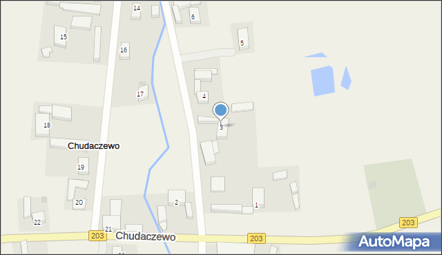 Chudaczewo, Chudaczewo, 3, mapa Chudaczewo