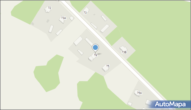 Chudek, Chudek, 74, mapa Chudek