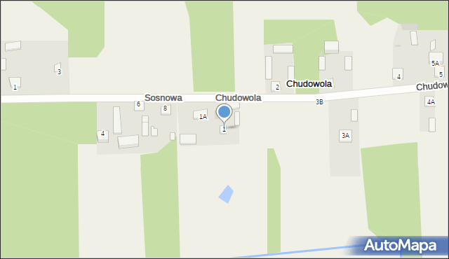 Chudowola, Chudowola, 1, mapa Chudowola