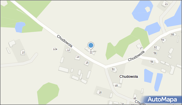 Chudowola, Chudowola, 11, mapa Chudowola