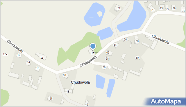 Chudowola, Chudowola, 17, mapa Chudowola