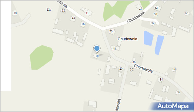 Chudowola, Chudowola, 18, mapa Chudowola