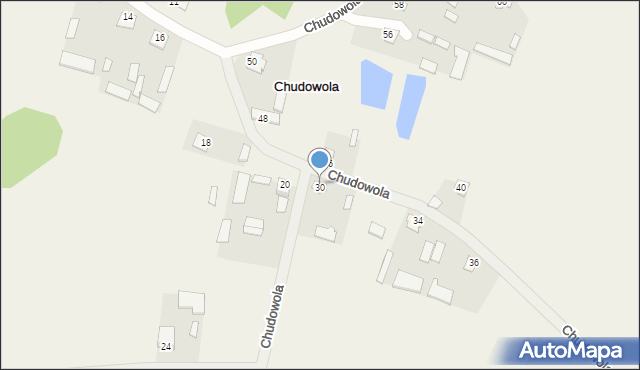 Chudowola, Chudowola, 30, mapa Chudowola