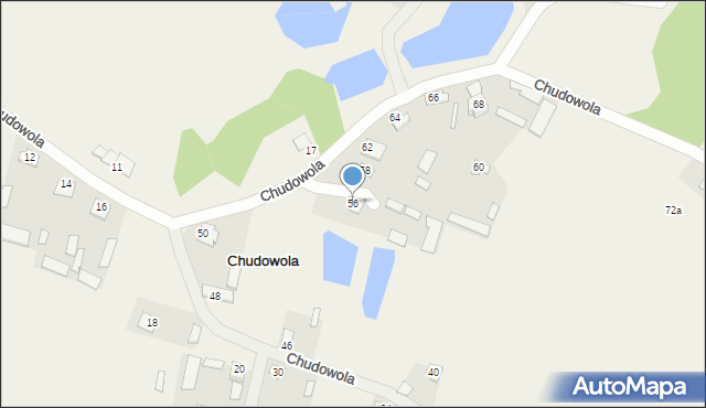 Chudowola, Chudowola, 56, mapa Chudowola