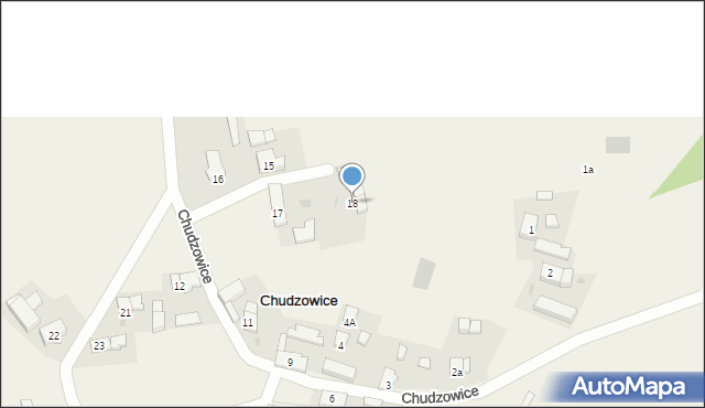 Chudzowice, Chudzowice, 18, mapa Chudzowice