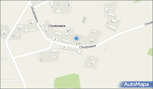 Chudzowice, Chudzowice, 3, mapa Chudzowice