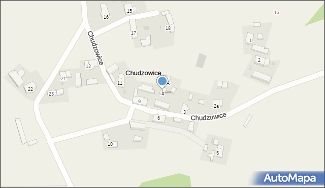 Chudzowice, Chudzowice, 4, mapa Chudzowice