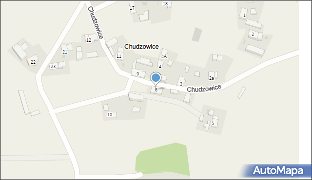 Chudzowice, Chudzowice, 6, mapa Chudzowice