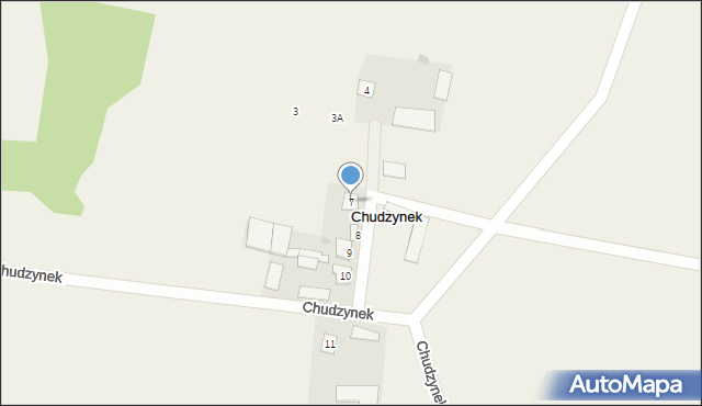 Chudzynek, Chudzynek, 7, mapa Chudzynek