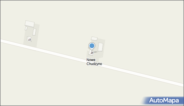 Chudzyno, Chudzyno, 46, mapa Chudzyno